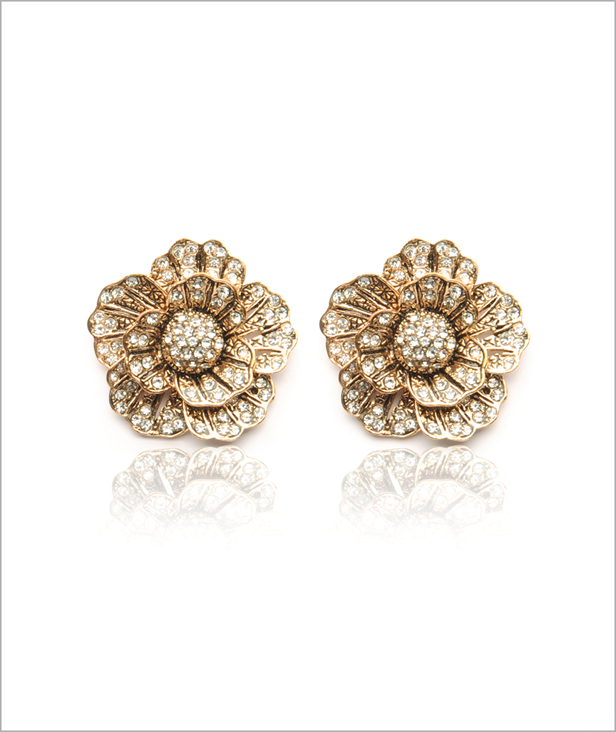 Bronze Blossom Earrings