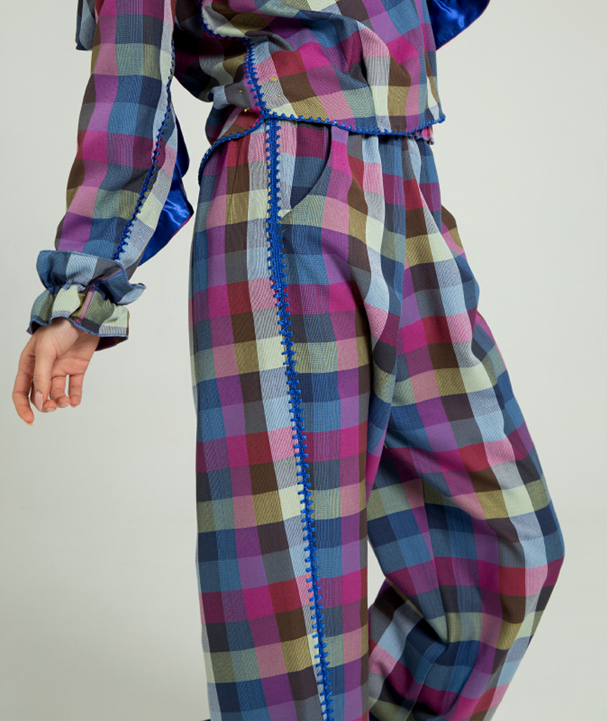 9-MERVE-VICHY-BLUE-PANTS-6 Merve Vichy Blaue Hose
