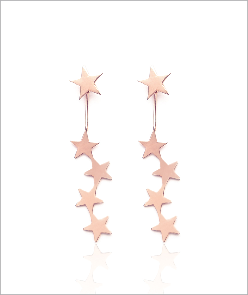Earrings With Five Stars