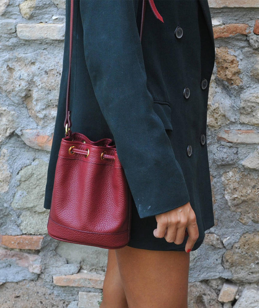 6HWZkEAcONly8p Amira Mini Beuteltasche Cranberry