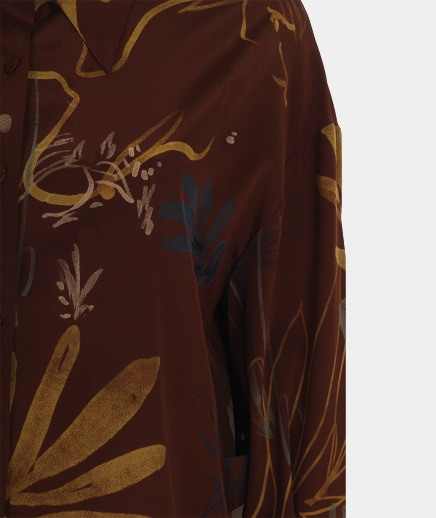 LAIKA_MELLOW-SHIRT-3 Mellow Bluse mit Palo Santo Coco Muster