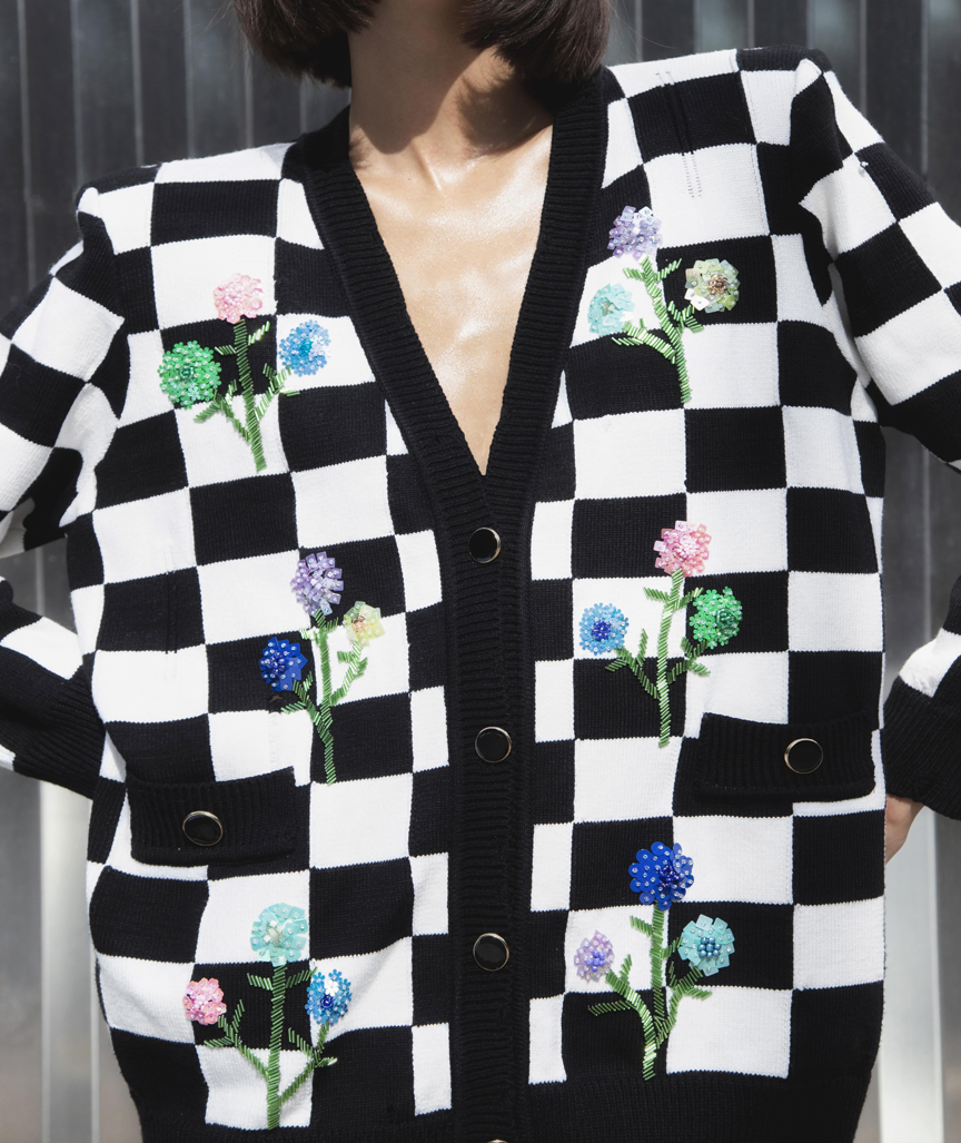 5 Uhr Tee Strickjacke