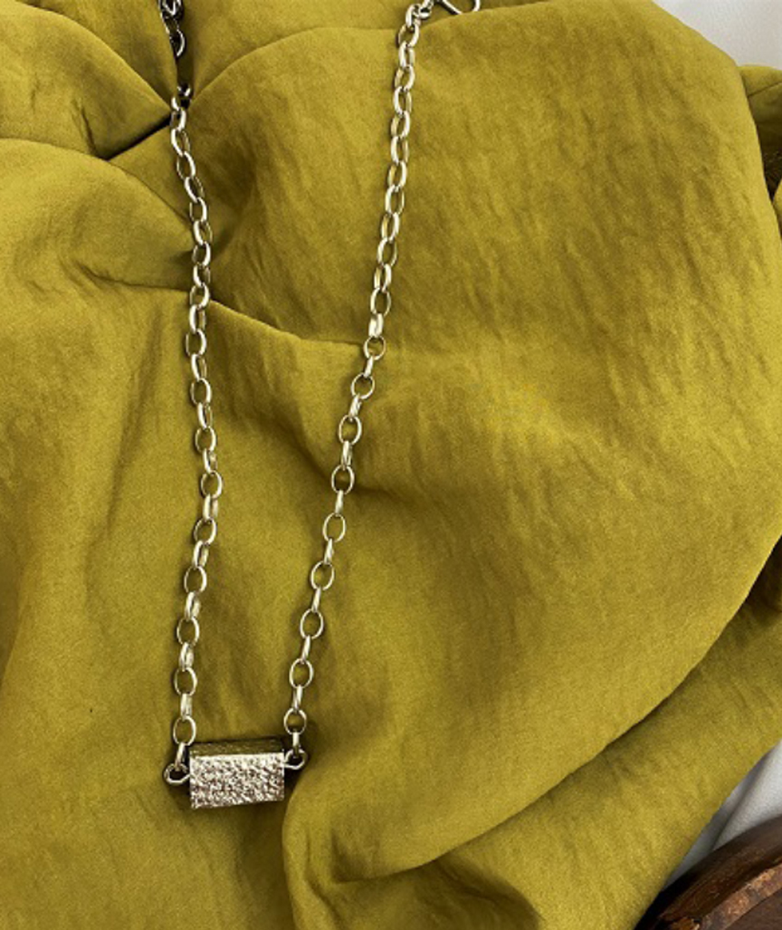 GliederketteN50AqYyQ34taB Oblong Choker Silber