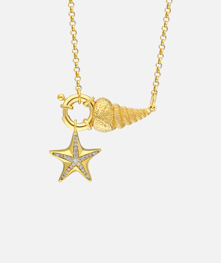 Shell We Dance Necklace With Starfish Charm