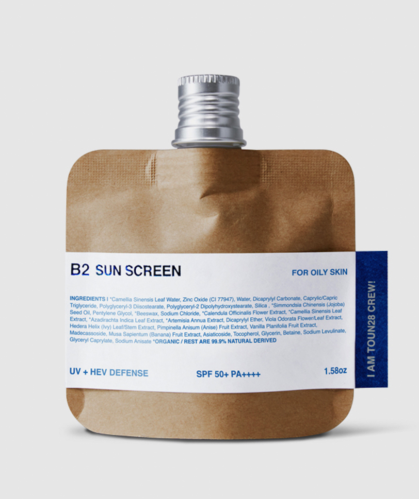 Organic HEV(Blue Light) & UV  Protector "Put On" B2 SPF 50+ PA++++ for Oily Skin