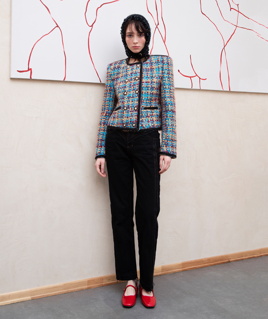 Vintage Jacke mit Knöpfen