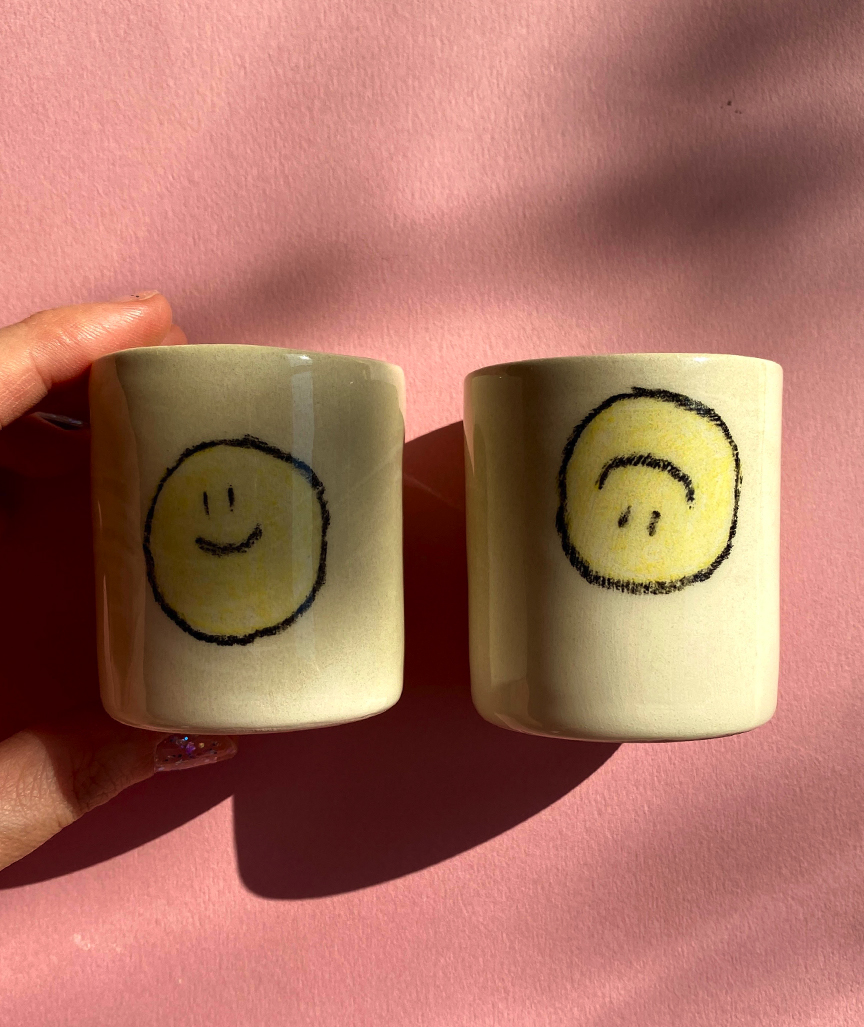 Cute But Psycho Espresso Cup Duo