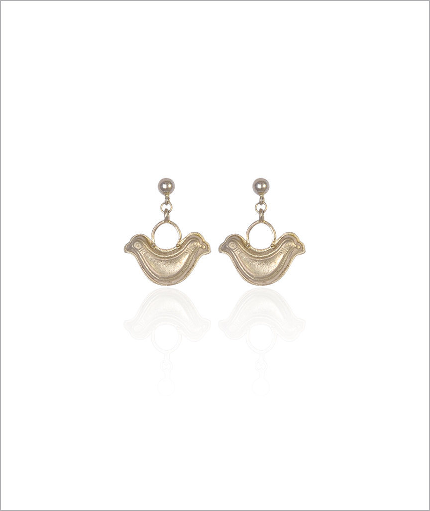 Two-headed Bird Earrings