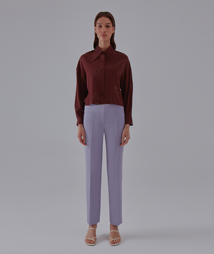 LAIKA_MELLOW-SHIRT-WITH-MARSALA-PATTERN-6 Mellow Bluse mit Marsala Muster
