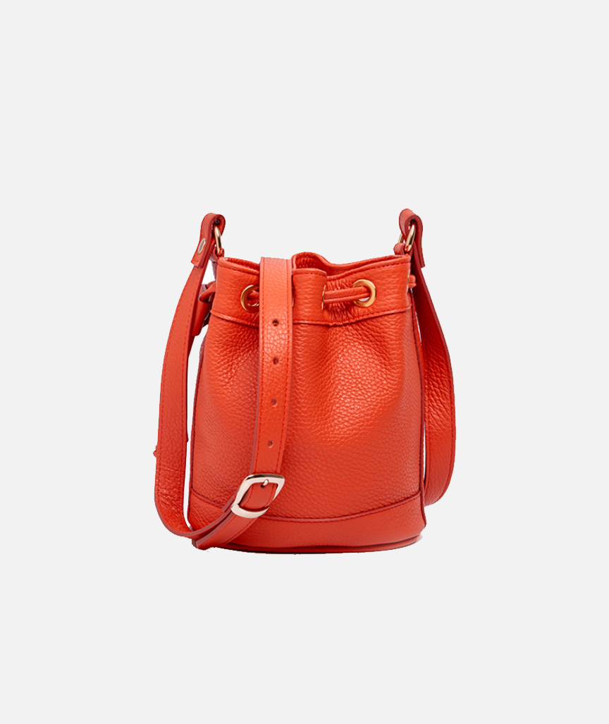Amira Mini Bucket Bag Orange