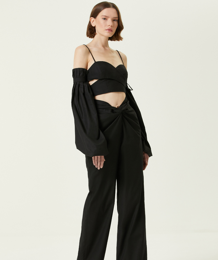 106aE05VoXlzaFm Rhea Leinen Top