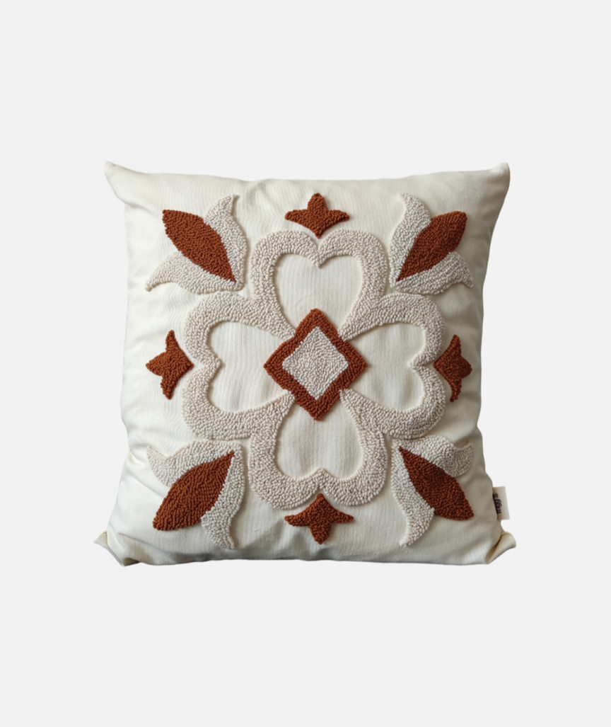 Fausta Punch Needle Stickerei Kissenbezug