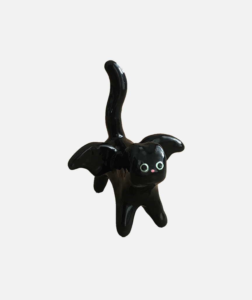 Fledermaus Katzen Figur