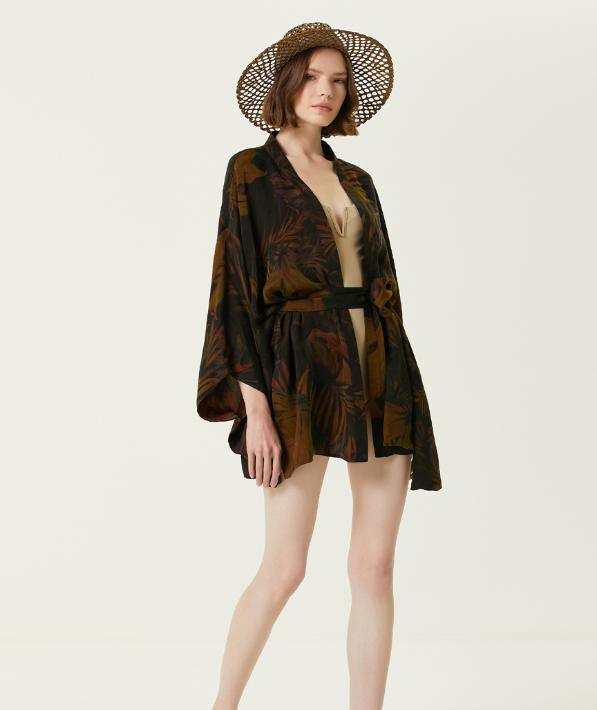 Elsa Verte Cupro Kimono