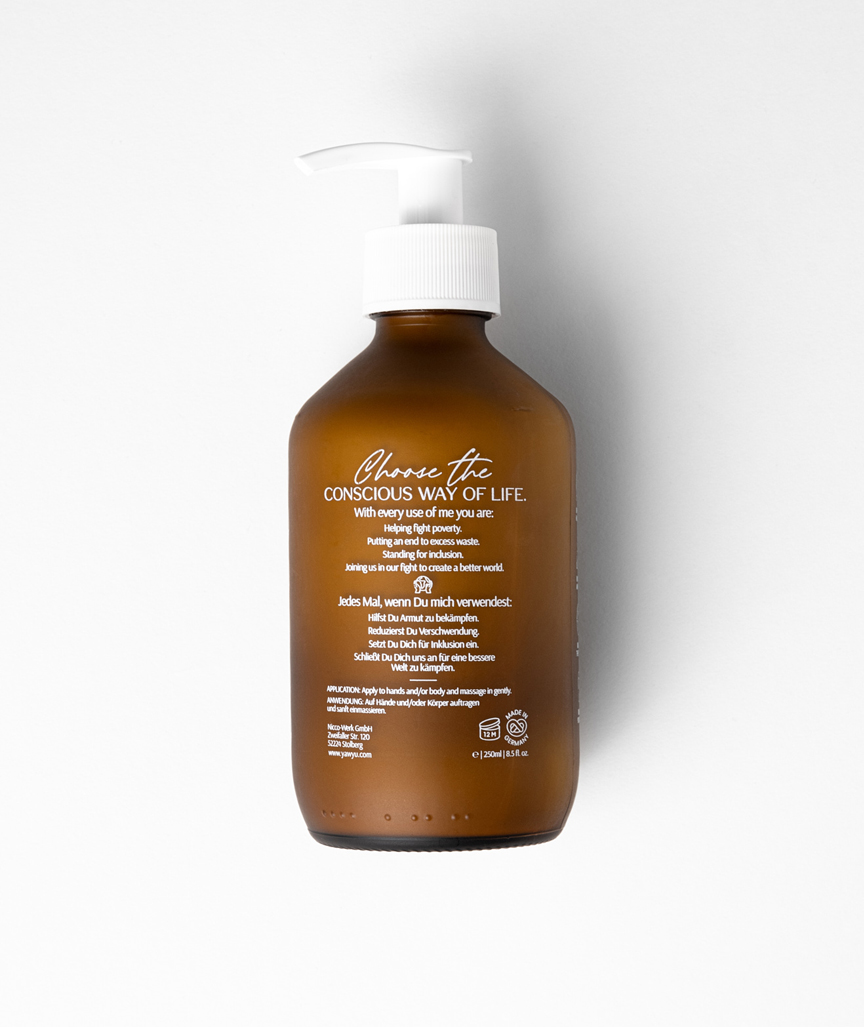 Natürliche Hand- und Körperlotion