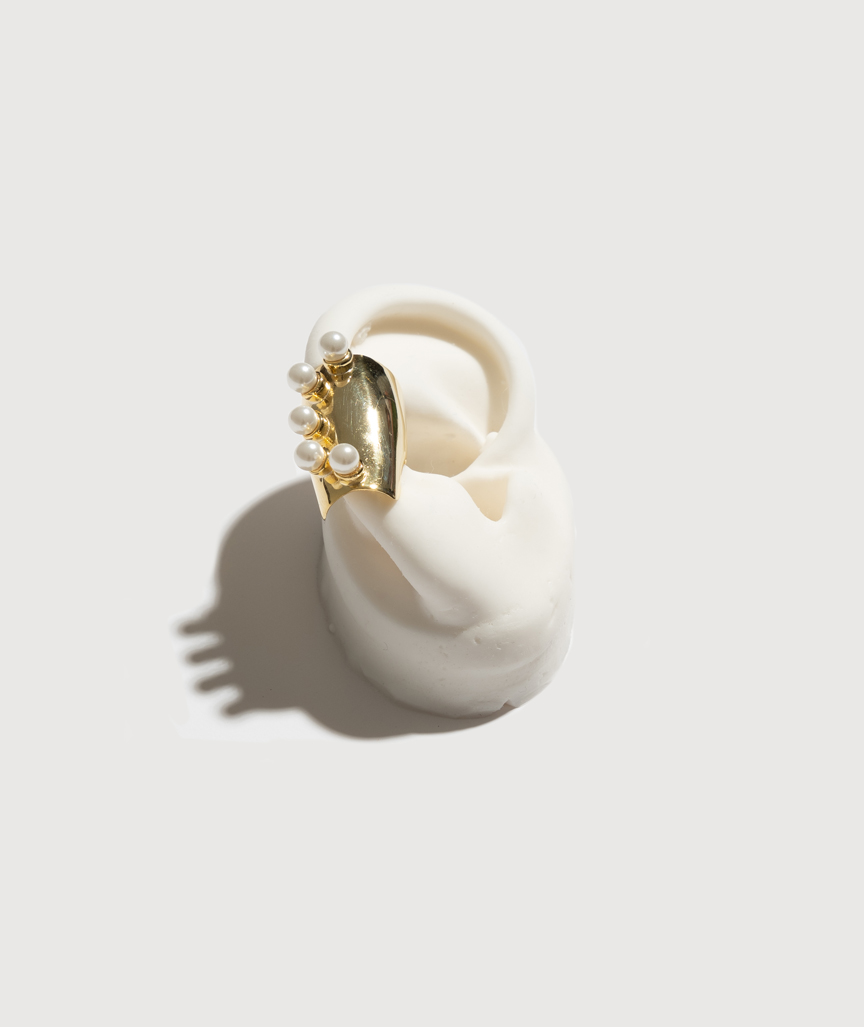 FEIN-EARCUFF-GOLD-DEKUPE Fein Ohr Manschette